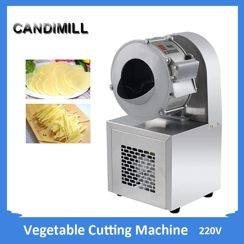 CANDIMILL Multi-function Automatic Cutting Machine Commercial Electric Shredder Potato Carrot Ginger Slicer Vegetable Cutter