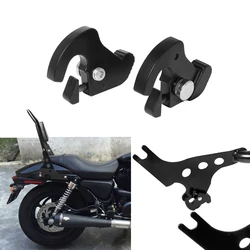 Harley Touring Sissy Bar 수하물 랙 Sportster 883 1200 Fat Boy Road King XL883 XL1200 용 검정색 분리형 로터리 래치 키트