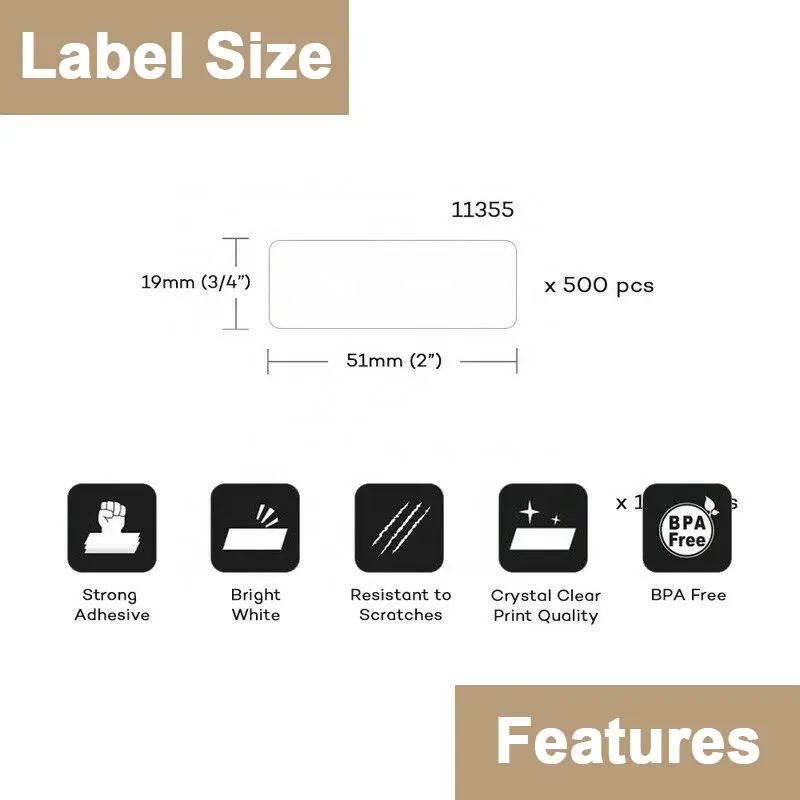 Thermal Paper 99014 For DYMO 99010 99012 11355 11354 Shipping Address Labels For DYMO LabelWriter 450 450 DUO 450 Twin Turbo 4XL