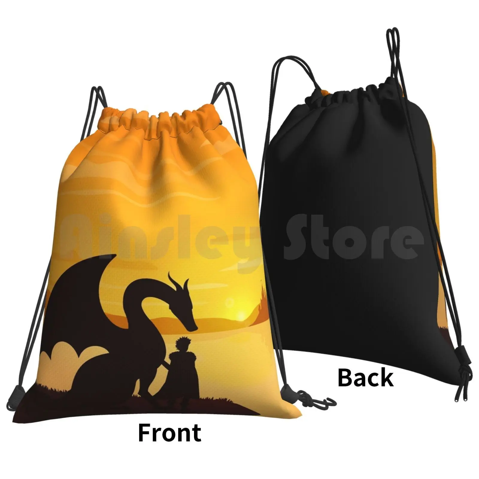 Dragon King Bakugo Landscape Backpack Drawstring Bag Riding Climbing Gym Bag Bakugo Katsuki Katsuki Bakugo Bakugou Boku No