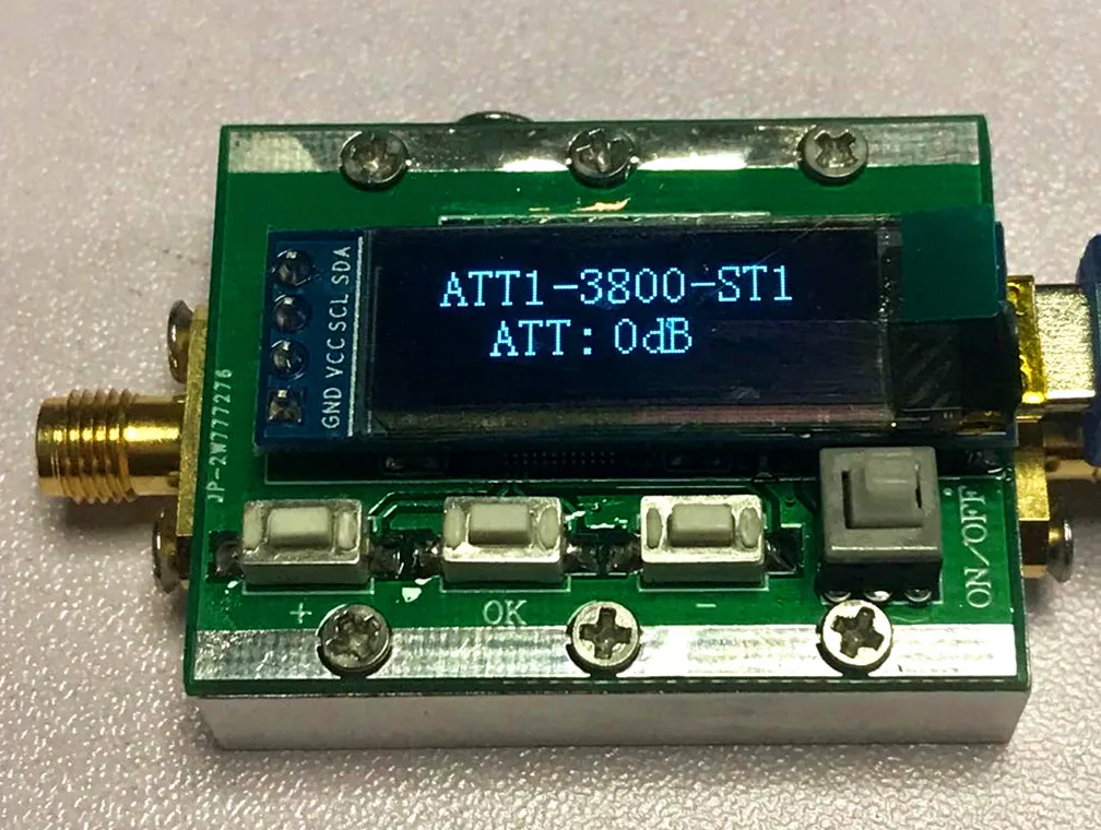 

RF Program-controlled Attenuation 0-31dB Adjustable 1dB Step/retreat 1-3800MHz CNC Housing PC Controllable