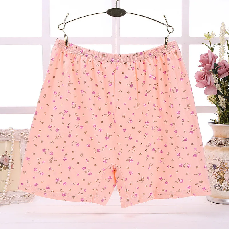 

Women's Shorts Plus Large Size High Waist Short Pants Sexy Print Loose Elastic Boyshort Panties Underwear Female Boxers For Mom