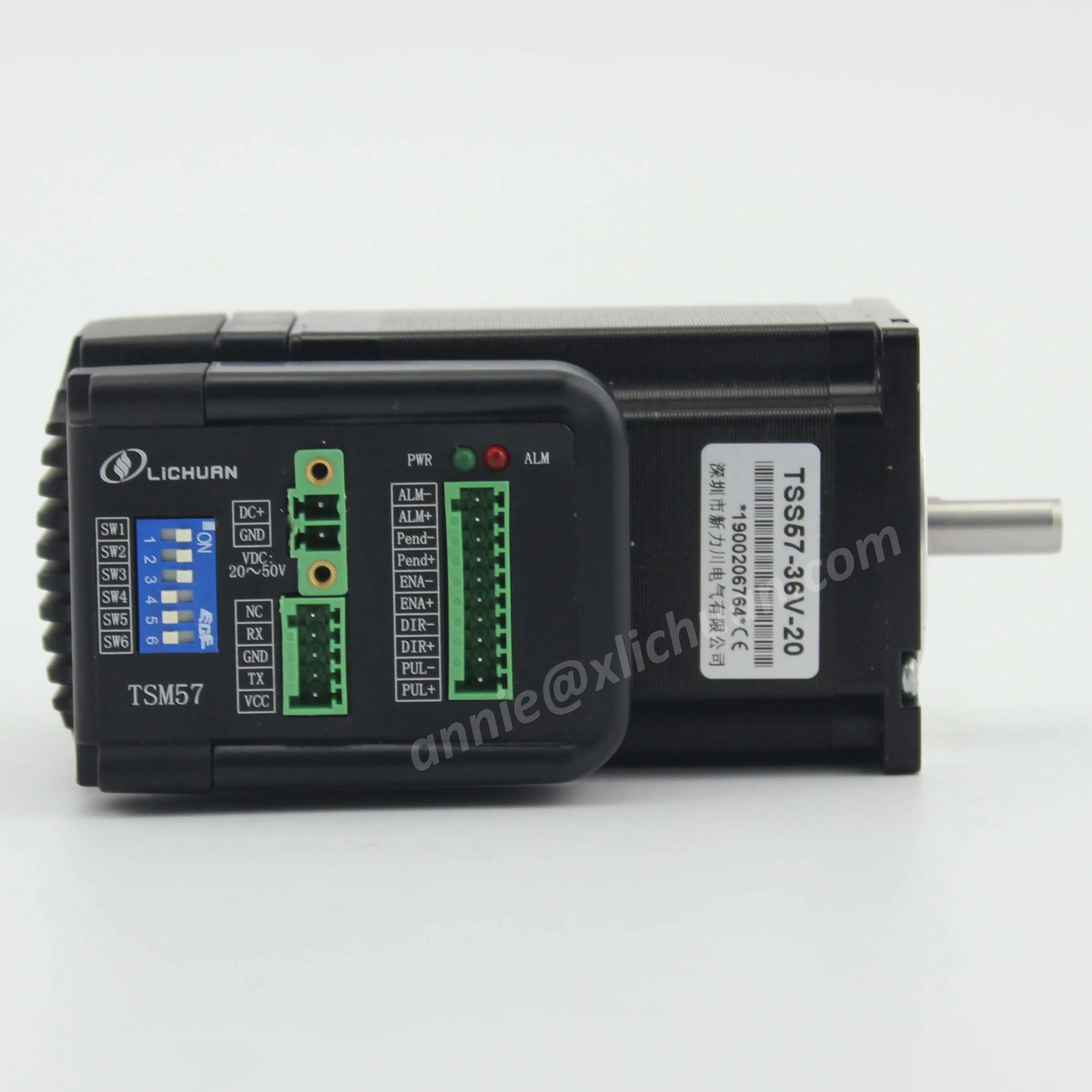 Imagem -03 - Servomotor Híbrido Nema23 3nm Integrado Lichuan 3nm Nema23 Motor de Passo Loop Fechado 4a Dc36v Embutido