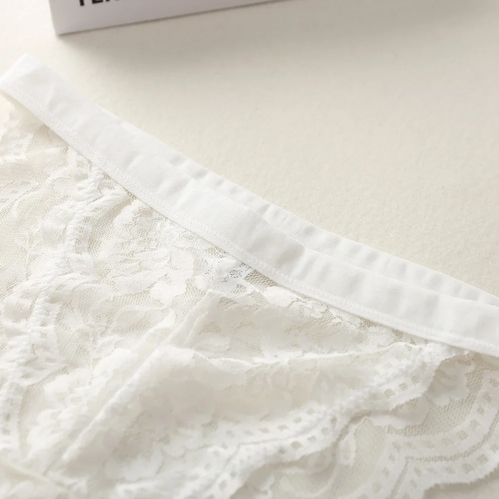 Calcinha de renda brasileira sexy para mulheres, cuecas de cintura baixa, cuecas femininas, cuecas transparentes, lingerie