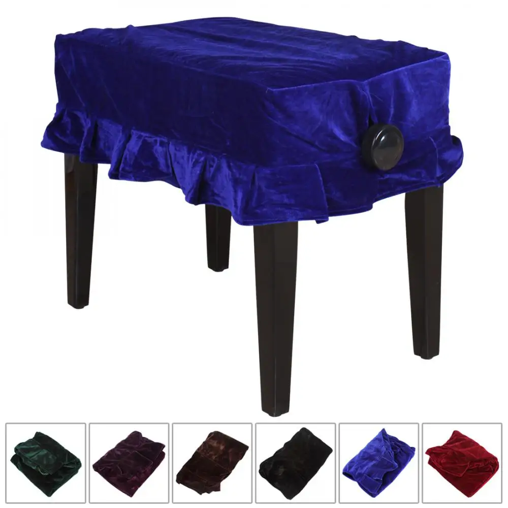 55 x 35cm Soft Material Durable Multicolor Piano Single Chair Dust Guard Cover Slipcover for Piano Single Person Stool