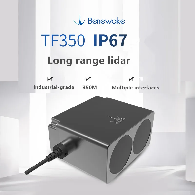 Benewake 350M Tầm Xa Lidar TF03-350 Xe Ô Tô Chống Va Chạm Uav Cố Định-Chiều Cao Công Nghiệp An Ninh UART/Có Thể/232/485/4-20mA