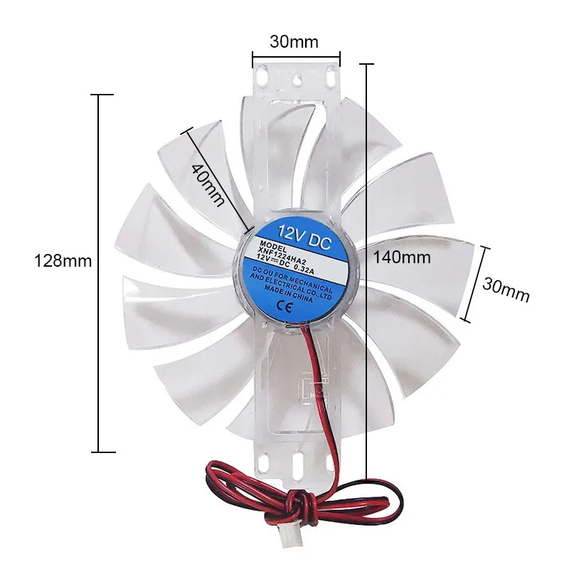 DC 12V 0.35A Incubator Thermostat Fan Transparent color Household Hatching Machine Accessories Poultry Breeding Equipment