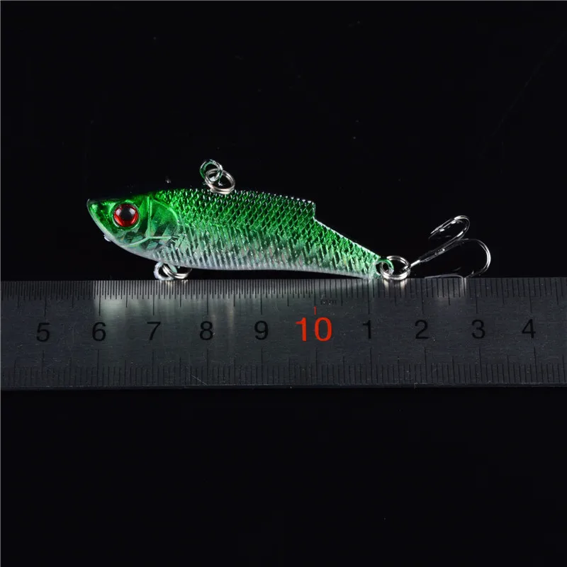 DHYJSFDC 1PCS 5.7cm/10g Artificial Japanese VIB Fishing Lure Lead Inside Hard Bait Diving Swivel Bait Winter Sea Fishing Tackle