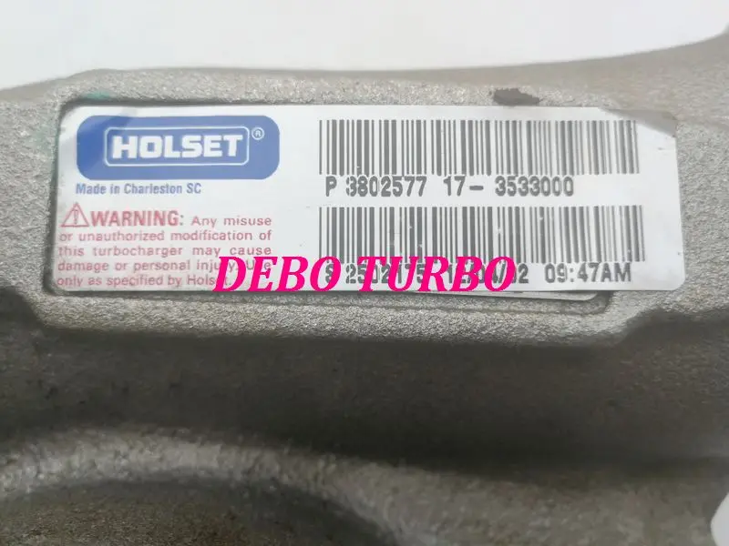 NEW GENUINE HX40 3533000 3537558 Turbo Turbocharger for Dongfeng Truck CUMMIN*S 6CT C215 8.3L 215HP Euro 2