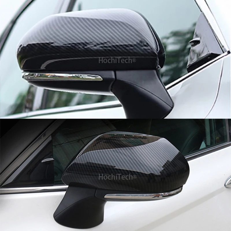 For Toyota Prius 50 series 2016 - 2019 modified rearview mirror cover bright strip carbon fiber pattern decoration accessories