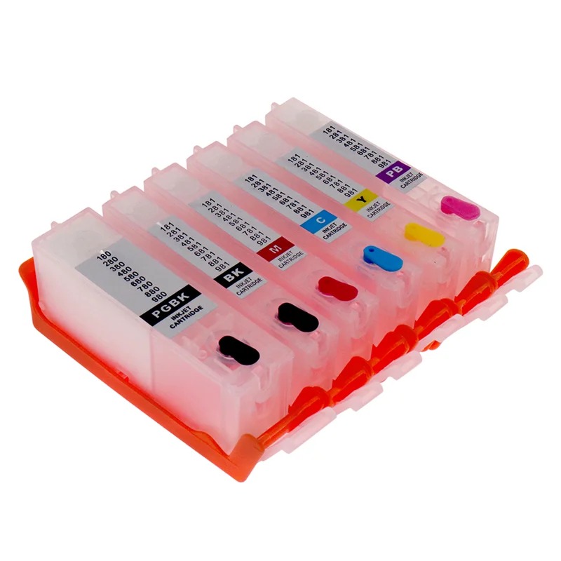 Compatible PGI-780 CLI-781 PGI780 CLI781 780 781 refillable ink cartridge for canon PIXMA TR8570 TS8170 TS9170 TS8270 TS8370