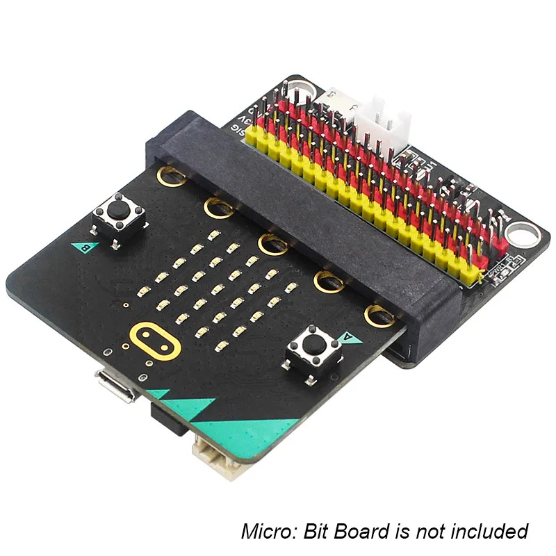 BBC Micro: bit V2 GPIO Expansion Board DIY3.3V 5V Adapter IO GPIO Breakout Microbit for Teenagers Learning Graphics Programming