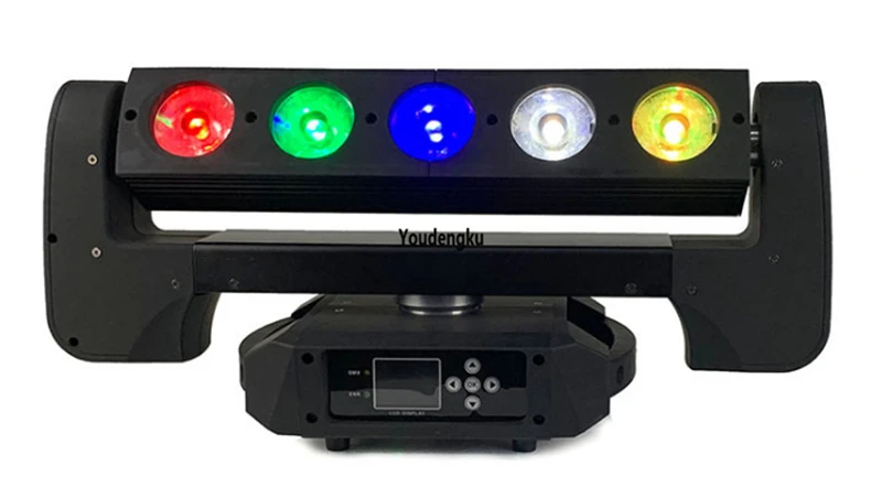 6pcs Point control moving head led panel 5x40w rgbw Moving Head led wall washer bar light 4in1 led moving head array beam light