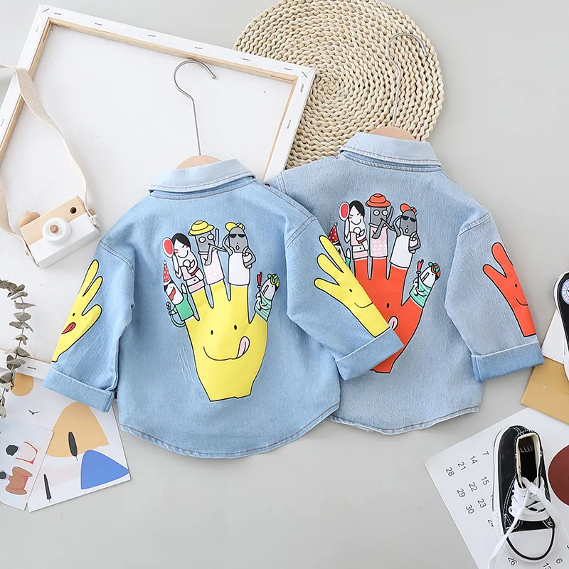 Baby Boy Clothes Denim Jacket Baby Girl Coat Children Outwear Kids Cowboy Toddler Shirt Thin Autumn Long Sleeves Tops Outfit 아기옷