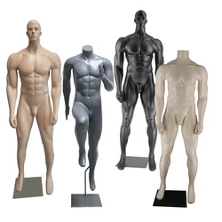 Mannequin Fiberglass Reinforced Plastic Full Body Sports Male Model Muscle Male Standing