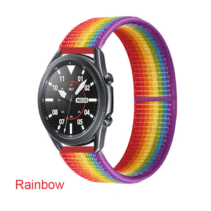 20มม.ห่วงไนลอนทอสำหรับ Xiaomi Huami Amazfit GTS สมาร์ทนาฬิกาสายรัดข้อมือสร้อยข้อมือสำหรับ Amazfit Bip Lite 1S Watchband