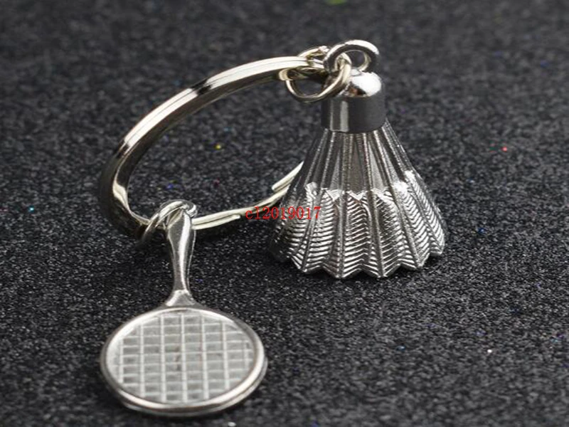 300pcs Creative badminton racket key chain character badminton modeling key pendant advertising campaign small gifts