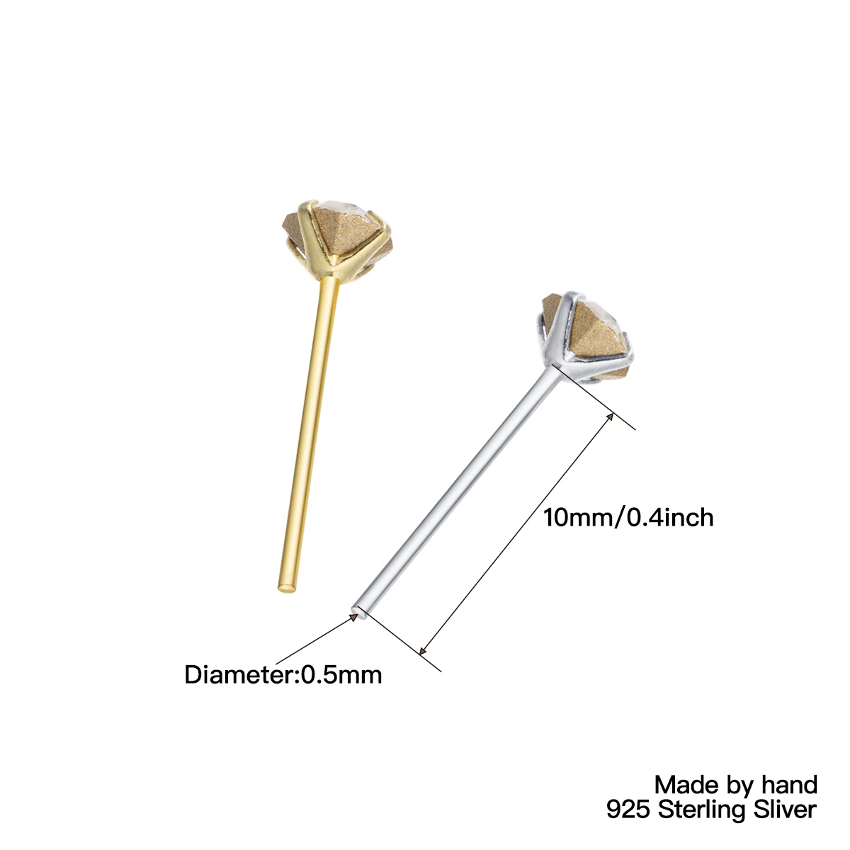 Bijoux de piercing en argent regardé 925, carillon multi-document, goujon antarctique, tambours indiens, 925