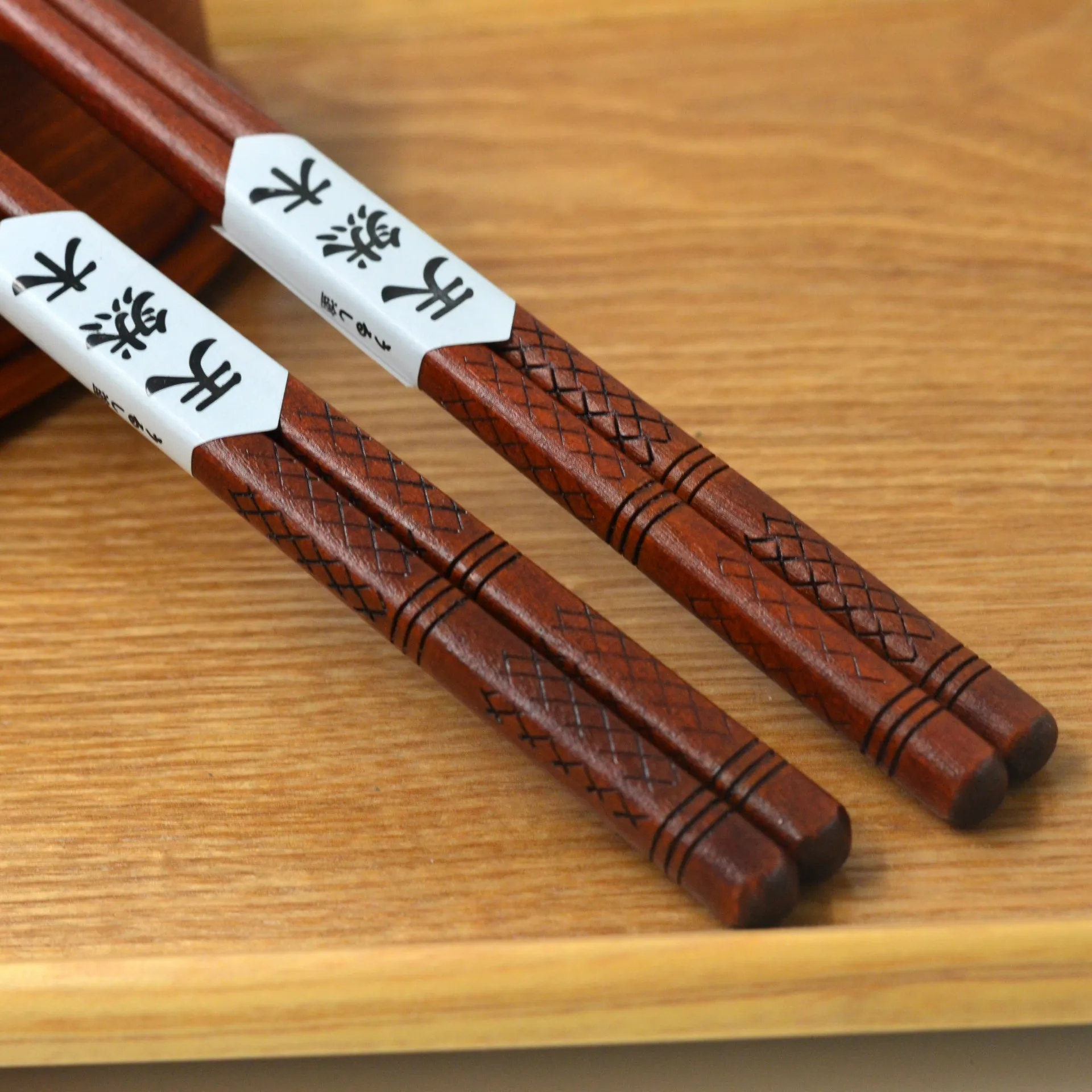 Japanese Creative Handmade Wooden Chopsticks Flat Head Chopsticks Environmental Wooden Chopsticks Tableware