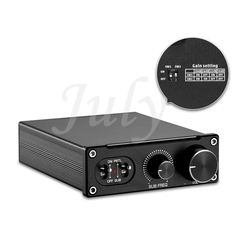 

G2 subwoofer/100W full frequency mono digital power amplifier, HiFi fever mini home power amplifier, 20Hz-20kHz (±3dB)