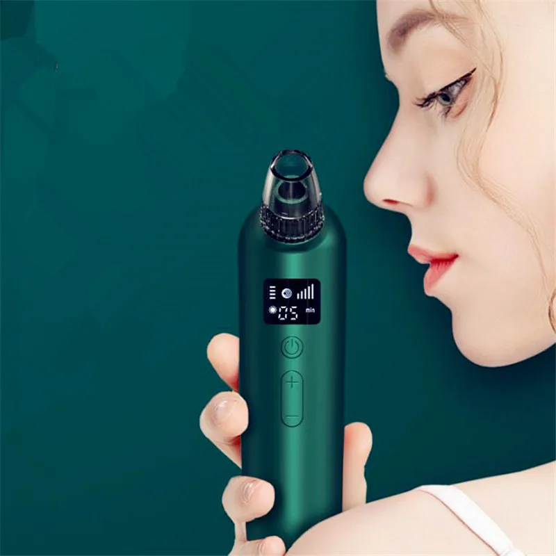 

Blackhead Remover Vacuum Pore Cleaner Electric Acne Comedone Pimple Extractor Removal Tool With Hot Compress Skin Care