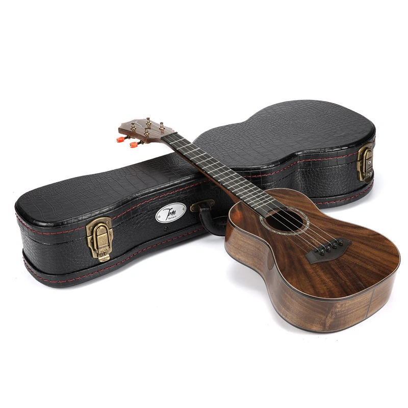 

Tom ukulele Solid KOA with case Mahogany Neck ukuleles 23 inch 26 inch Hawaii Guitar string musical instruments