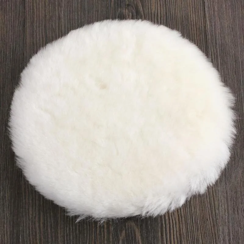 3/4/5/6/7 Inches Wool Polishing Disc Car Beauty Waxing Self-Adhesive Disc Imitated Wool Sponge Pad Auto Polisher Sponges Discs