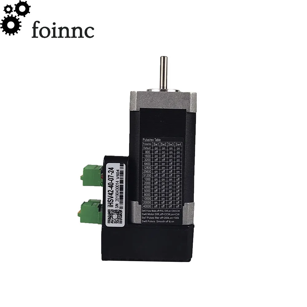 Servomotor Nema17 de CC integrado, 42, 78W, 0.185NM, codificador de línea 1000, 20-36VDC, control de accionamiento, servomotor integrado, IHSV42-40-07-24