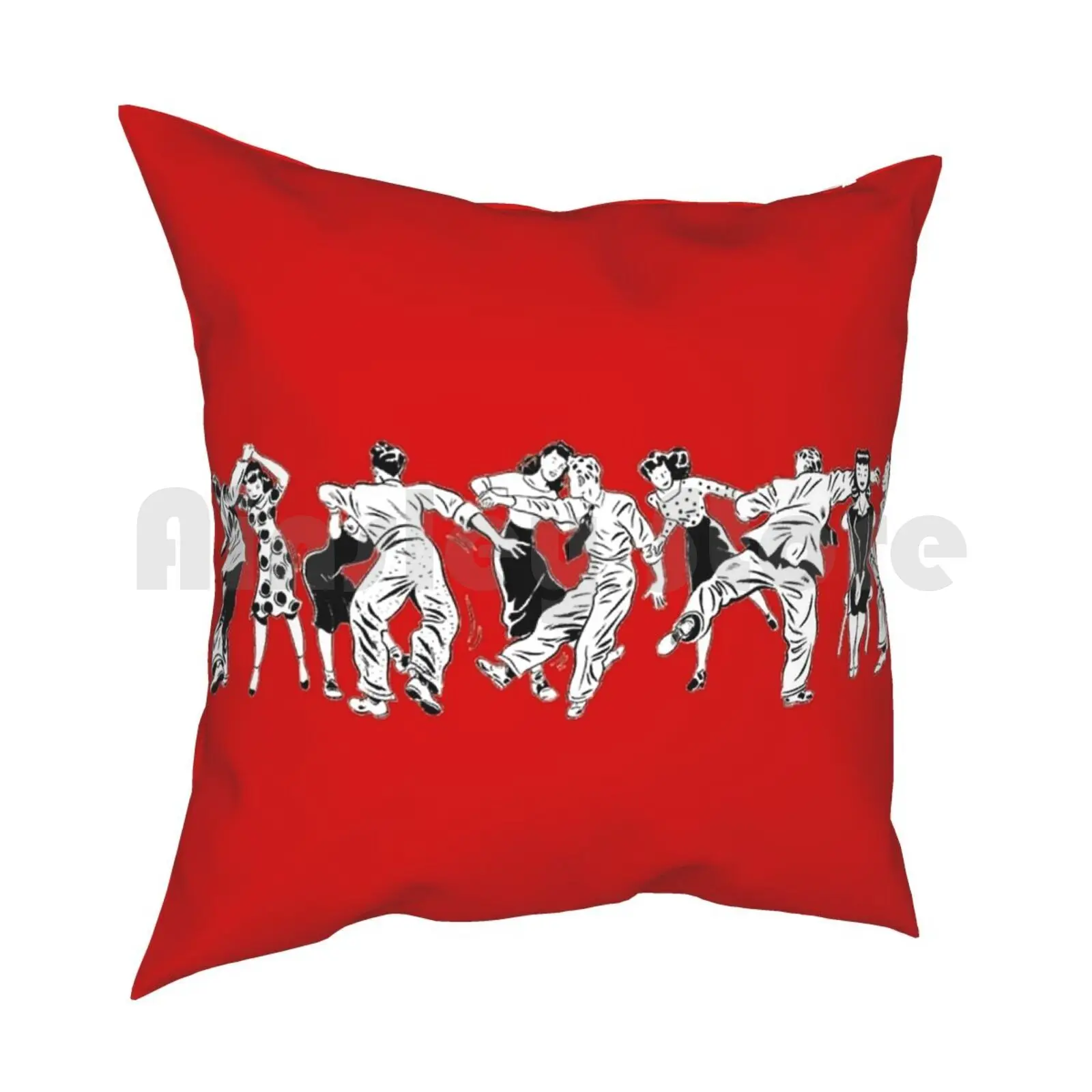 Swing Dance Party Pillow Case Printed Home Soft DIY Pillow cover Swing Swing Dancer Swing Dancers Hop West Coast East Coast