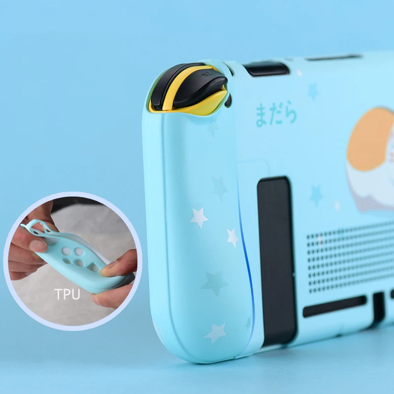 สำหรับ Nintendo Switch Case การ์ตูนน่ารักฝาครอบแยกเปลือก Joy-Con Controller TPU PC Protector NS อุปกรณ์เสริม