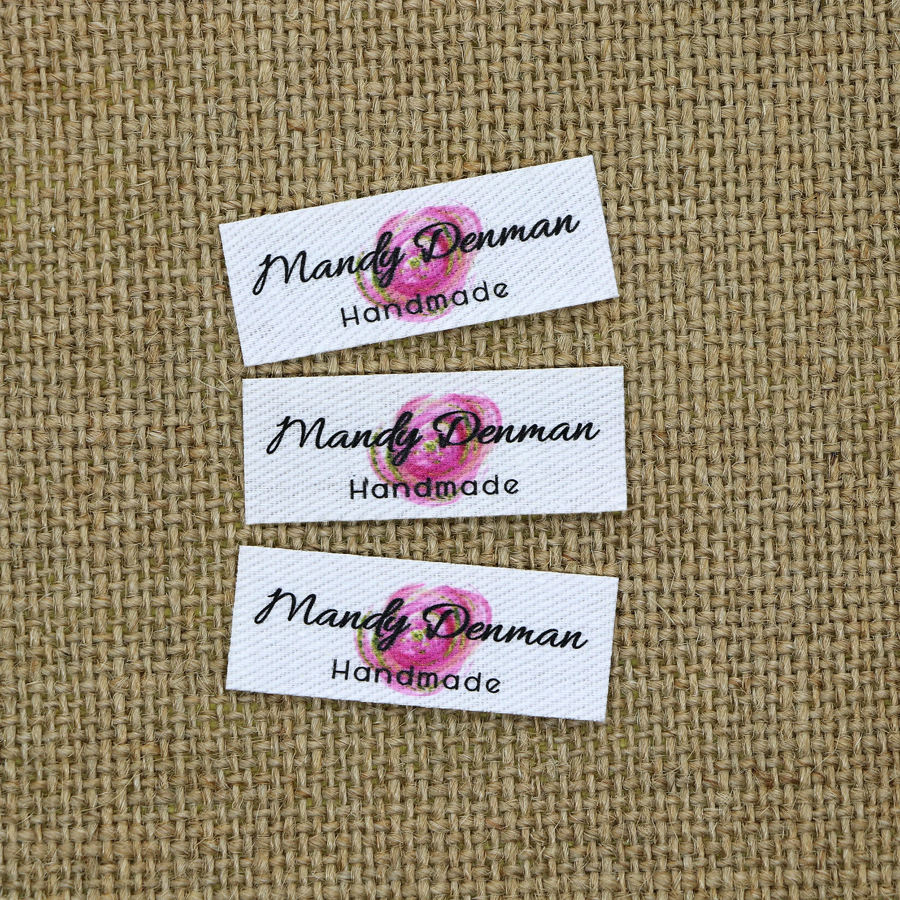 Ironing Labels, Logo or Text, Personalized Brand , Clothing Labels, Free shipping,  Custom Design, Cotton tags (YT264)