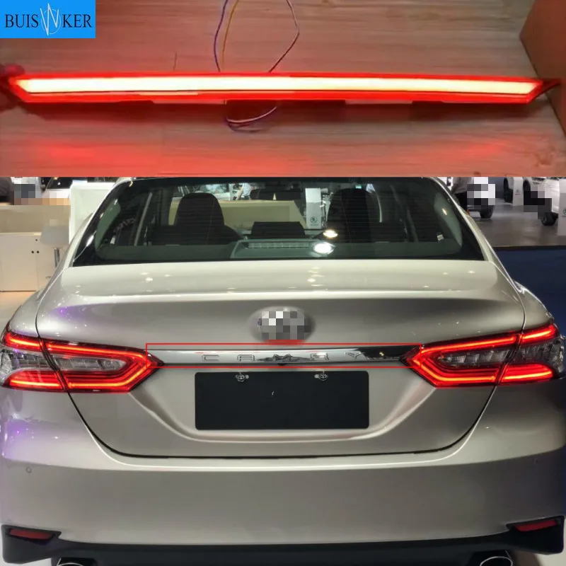 

Rear Bumper trunk Tail Light for Toyota Camry Aurion 2018 2019 LED Taillight Reflector Brake Lamp Warning turn Signal light