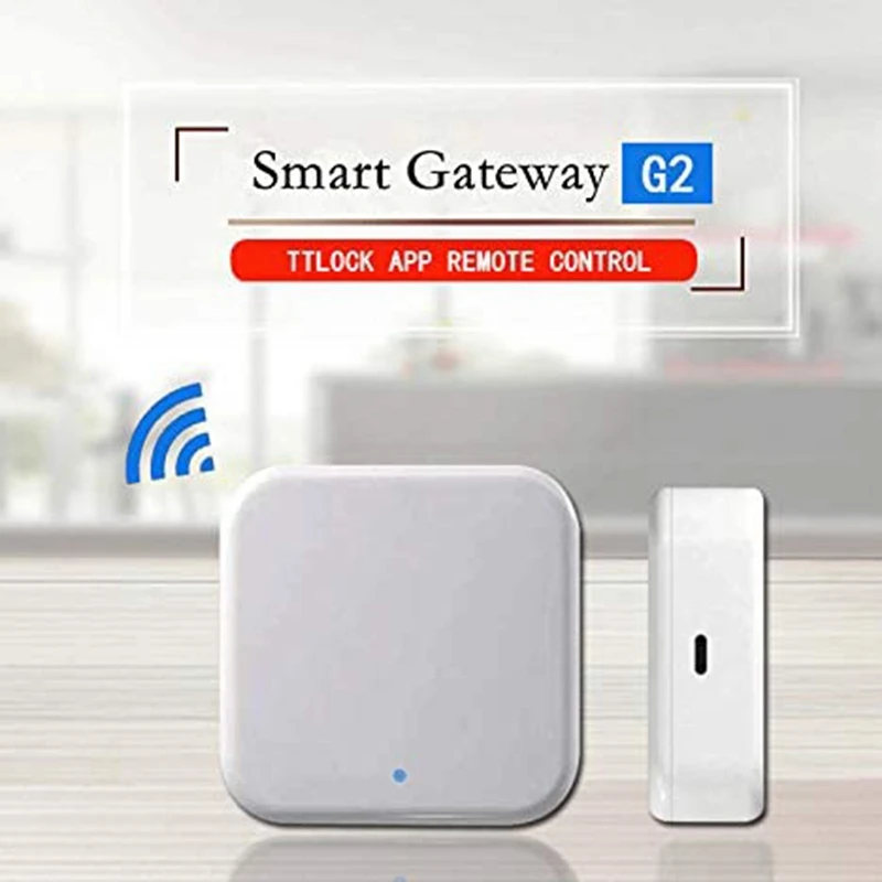 Bluetooth Wifi Gateway Fingerprint Password Smart Electronic Door Lock Home Bridge Ttlock App Control Gateway Hub