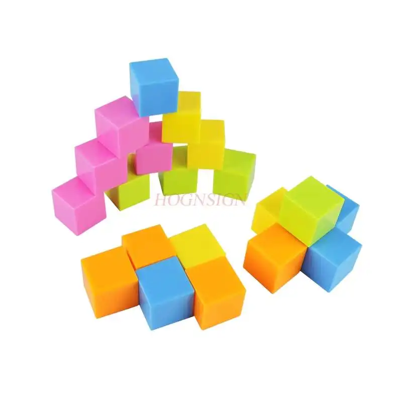 Primary school mathematics solid geometry recognition graphics teaching aids early childhood education cube small cube