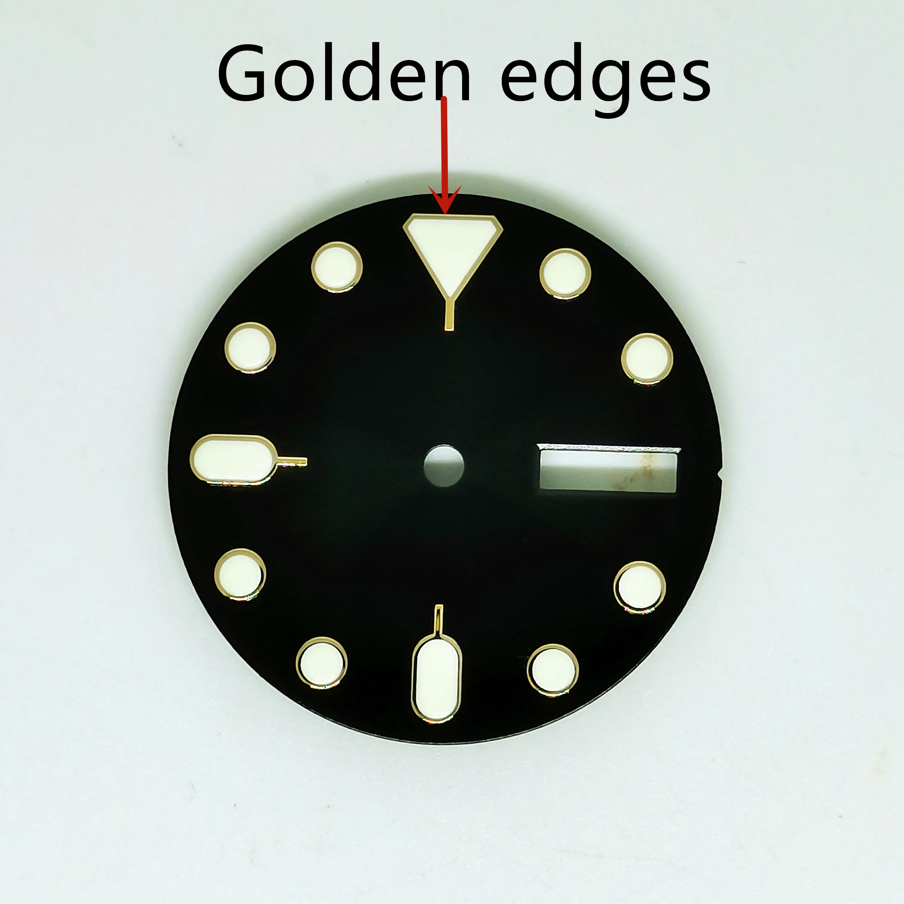 Watch Parts 28.5MM Dial Blue Luminous Fit NH36 Automatic Movement