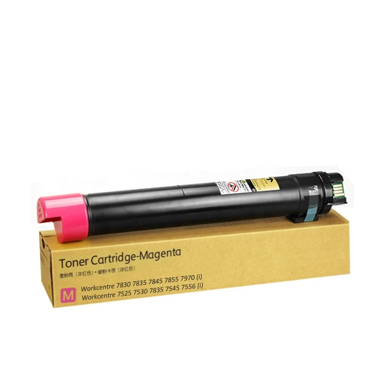 ของแท้คุณภาพเลเซอร์เครื่องถ่ายเอกสาร Magenta Toner Cartridge สำหรับ Xerox 7525 7530 7535 7545 7556 7830 7835 7845 7855 7970