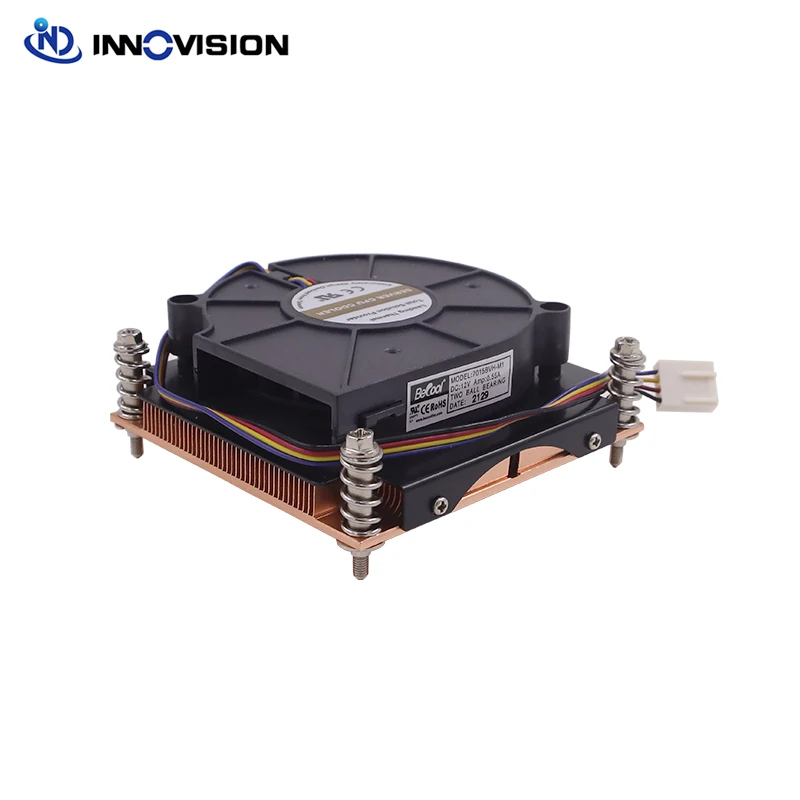 New LGA1200 LGA1150 1151 1155 1156 1200 1U CPU Cooler Active Heatsink With High-speed fan