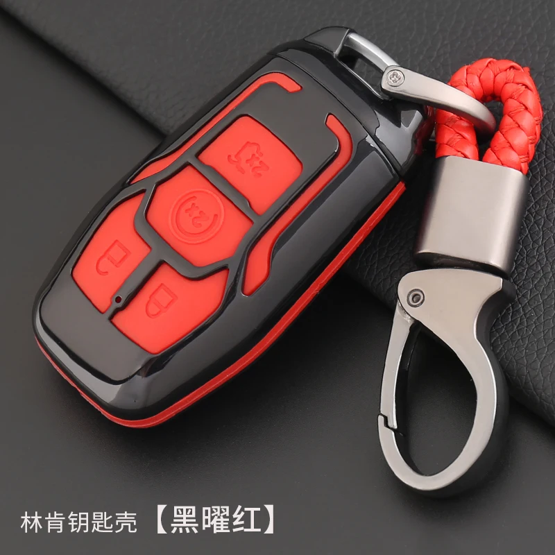 Car Key Case Carbon Fiber For Lincoln MKX 2017 Car Key Case