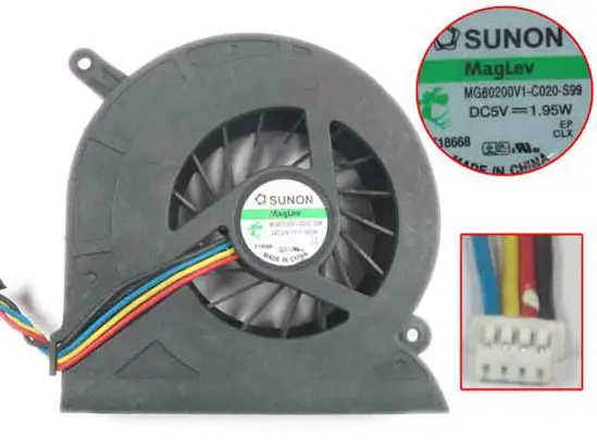 

SUNON MG80200V1-C020-S99 DC 5V 1.95W 4 wire Server Cooling Fan