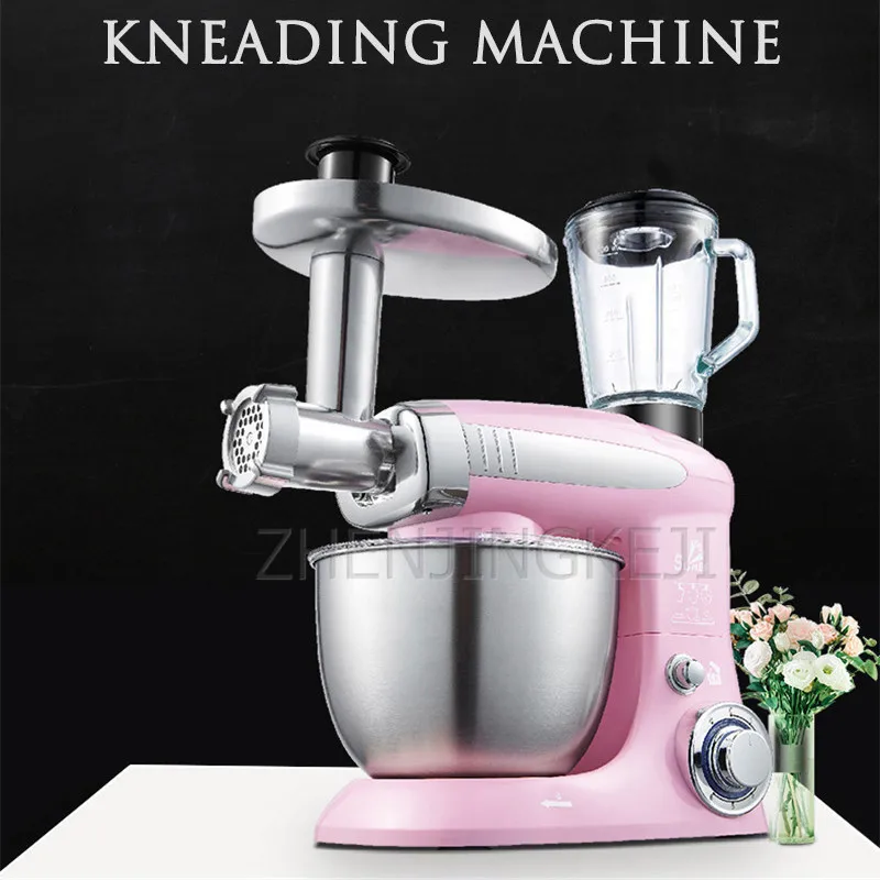 가정용 셰프 머신 데스크탑 스테인레스 스틸, 다기능 믹싱 하모니 표면, 작은 음식 거품기 반죽 기계, 1000W, 220V