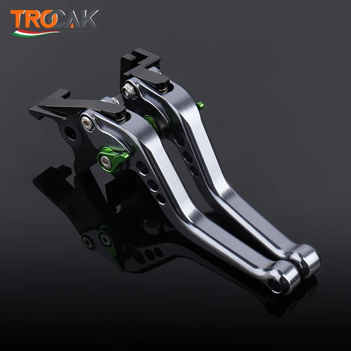 Imagen 2 del producto Para Kawasaki Ninja 250 300 Ninja 400 Z400 Z250 accesorios CNC de motocicleta palancas de embrague de freno ajustables cortas