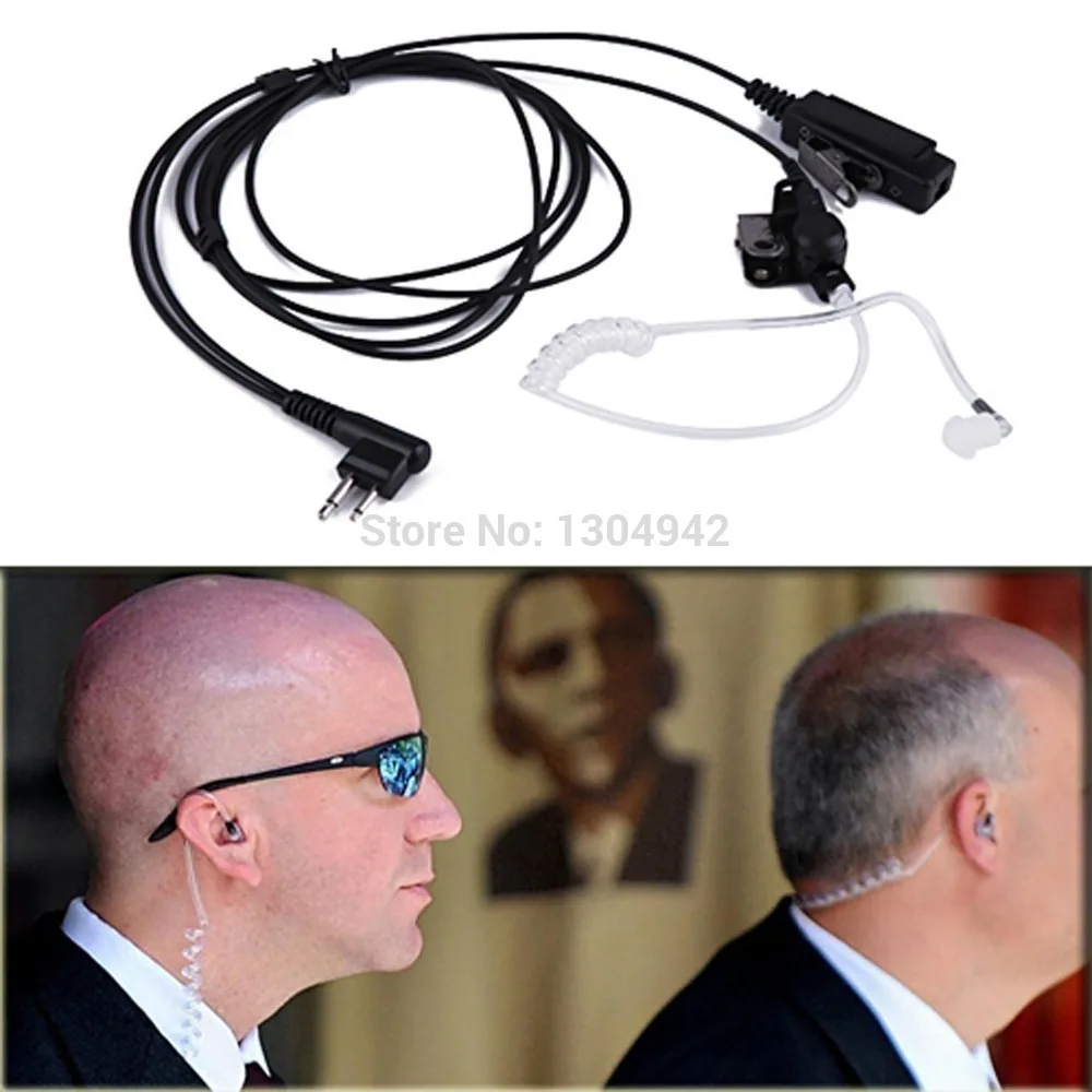 السرية الصوتية أنبوب سماعة الأذن سماعة 2 دبوس ل موتورولا راديو GP68 DP1400 DEP450 CP040CP180 XTN446 BPR40 EP350 MP300 CP200 P080