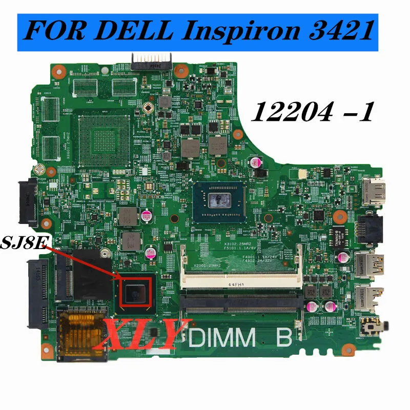 

FOR Dell Inspiron 2421 3421 5421 Notebook Motherboard 12204 -1 PWB:5J8Y4 ,CPU I3 I5 I7 3TH Gen CPU DDR3