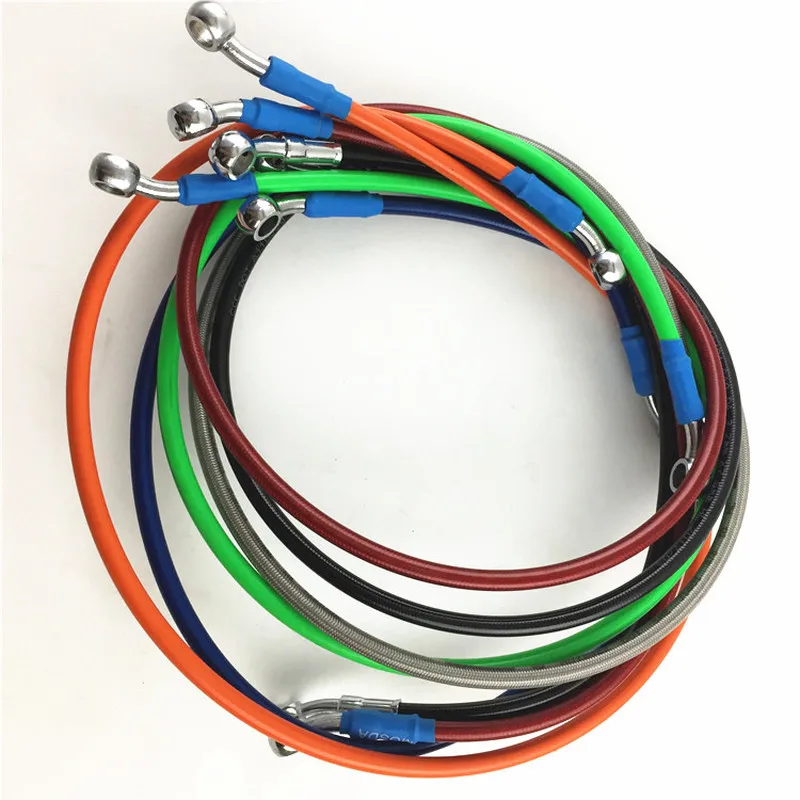 

Motorcycle Braided Brake Clutch Oil Hoses Lines Pipes Cables 50cm-220cm Motorcycle Bike for