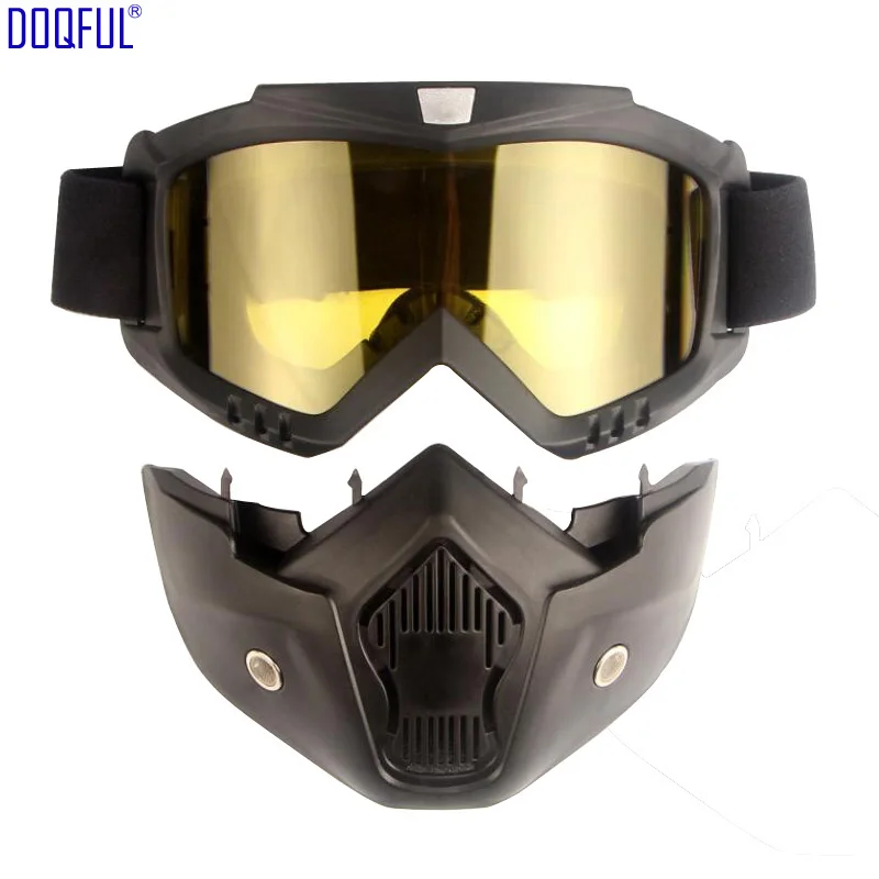 50X Removable Goggles Mask Anti Fog Dustproof Protective Helmet Eye Glasses Face Shield Safety Cycling Skiing Motorcycle Eyewear