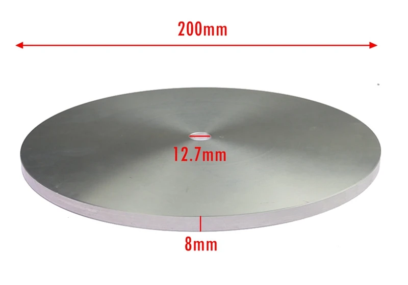 6" / 8" Aluminium Master Lap Polierplattenhalter für Schleifpad / Schleifscheibe – Detail 2