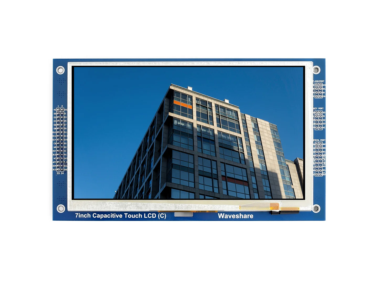 Waveshare-pantalla LCD gráfica Multicolor (C), 7 pulgadas, 800x480, GT911, controlador táctil, pantalla TFT, I2C