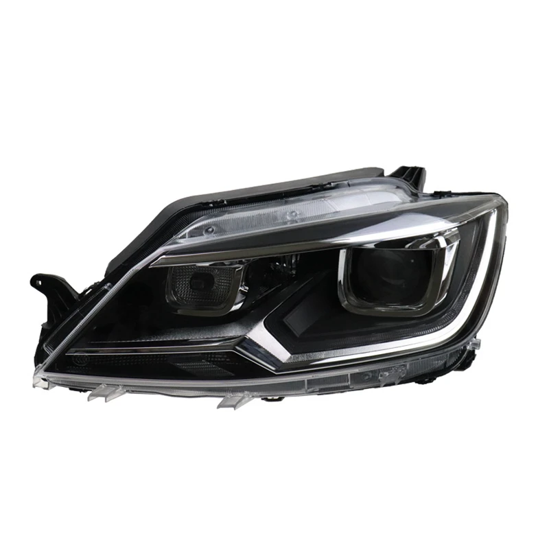 Dedicated to Volkswagen Lingdu headlight assembly with low profile and high profile LED daytime running light lens xenon lamp