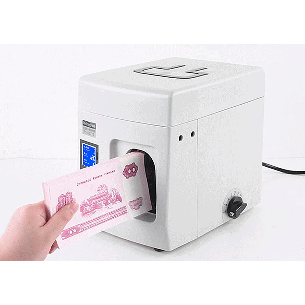 Intelligent Banknote Binder Bundling Machine Money Packer Money Paper Binding Machine Currency Strapping Tool Bank Cash Packer