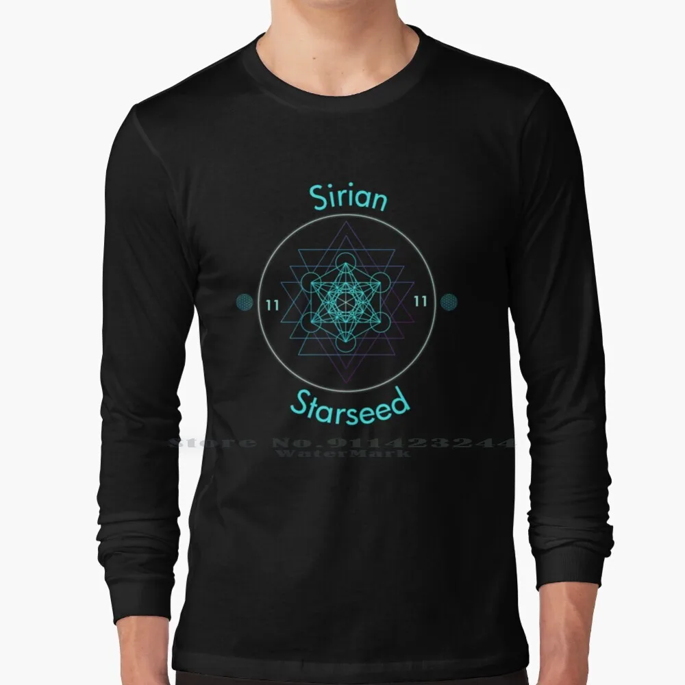 Sirian Starseed Ascension 100% Cotton Long Sleeve T Shirt Pleiades Pleiadian Sirius Sirian Arcturian Star Seed Ascension